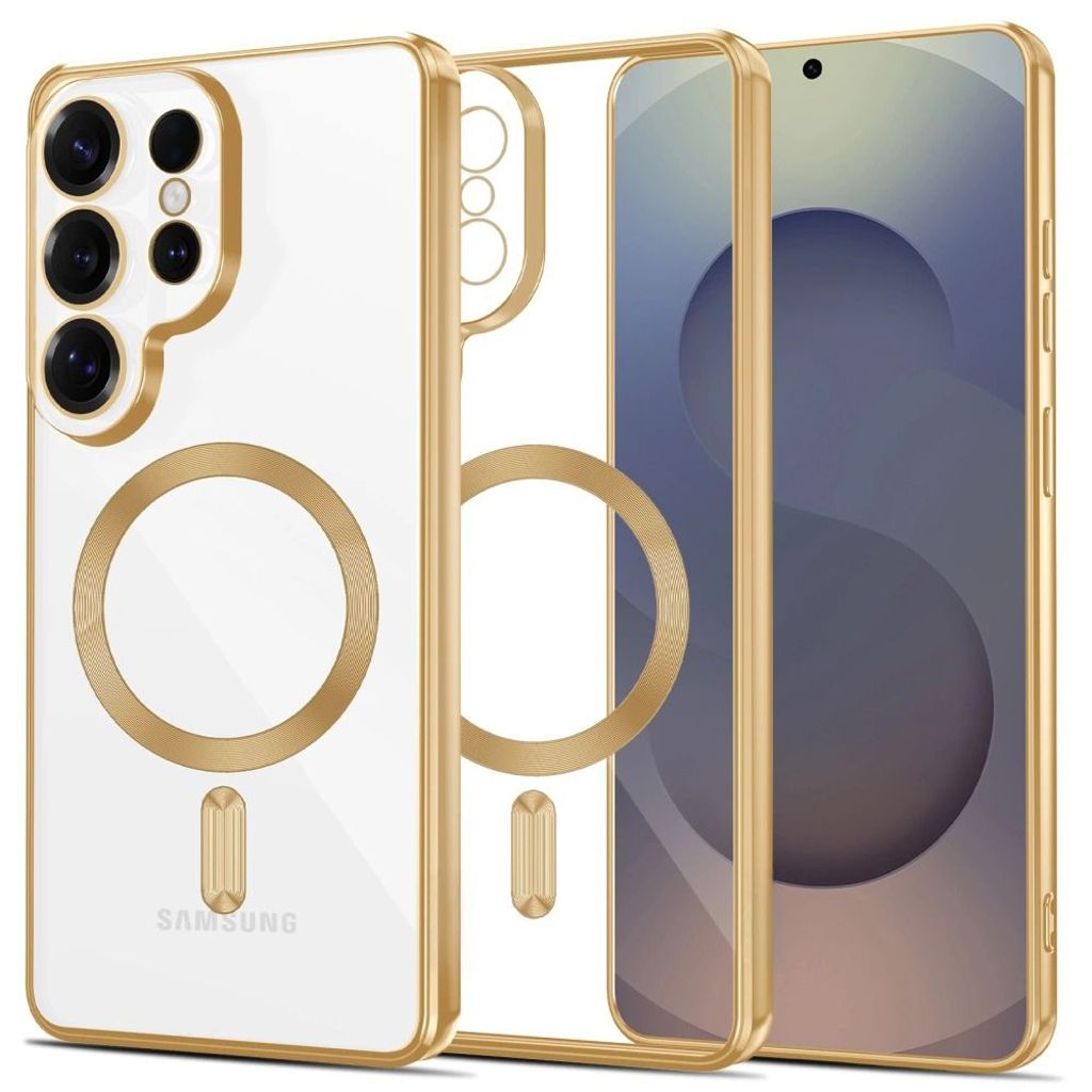 Tech-Protect MagFlex MagSafe Kuori Samsung Galaxy S26 Ultra - Läpinäkyvä kulta