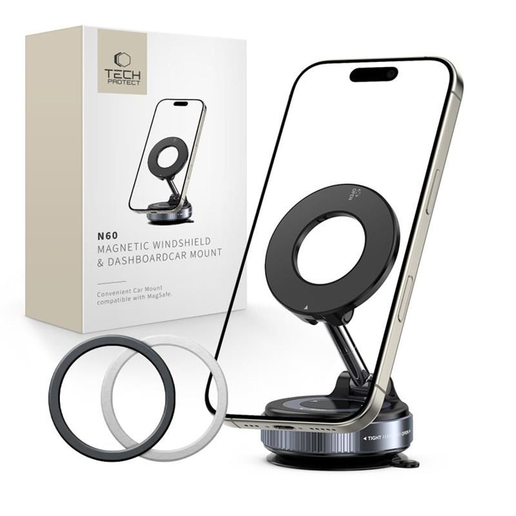 Tech-Protect N60 MagSafe magnetisk telefonhållare – svart