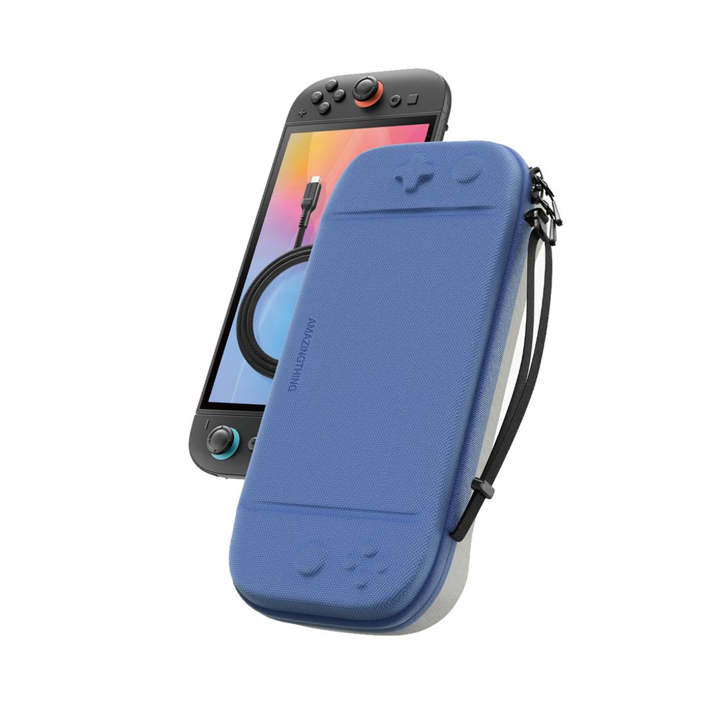 AmazingThing PlayShield EDC Beskyttelsesetui til Nintendo Switch 2 - Blå