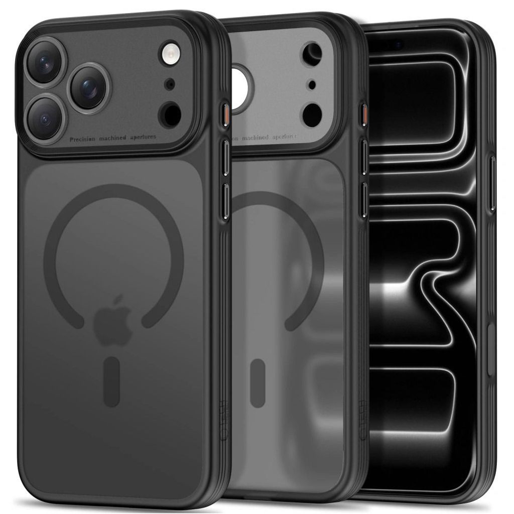 Tech-Protect MagPrime CC MagSafe -kuori  iPhone 18 Pro/17 Pro:lle - Musta