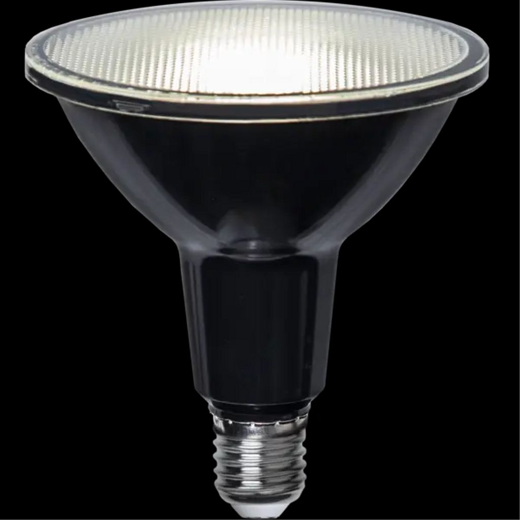 Star Trading LED-lampa E27 PAR38 Spotlight Outdoor 1200lm – Svart | Belysning - Ljuskällor - E27 | Batteritema
