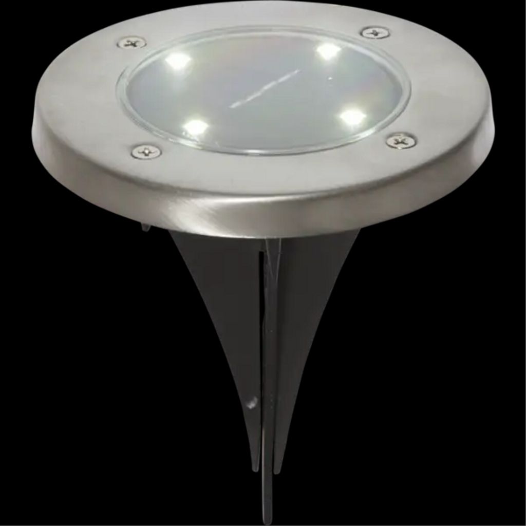 Star Trading Solcellsspotlight Lawnlight 3-pack – Silver | Belysning - Utomhusbelysning | Batteritema