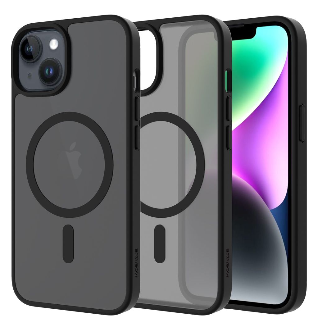 Mobique iPhone 13 MagSafe Hybrid Cover - Frostet Sort