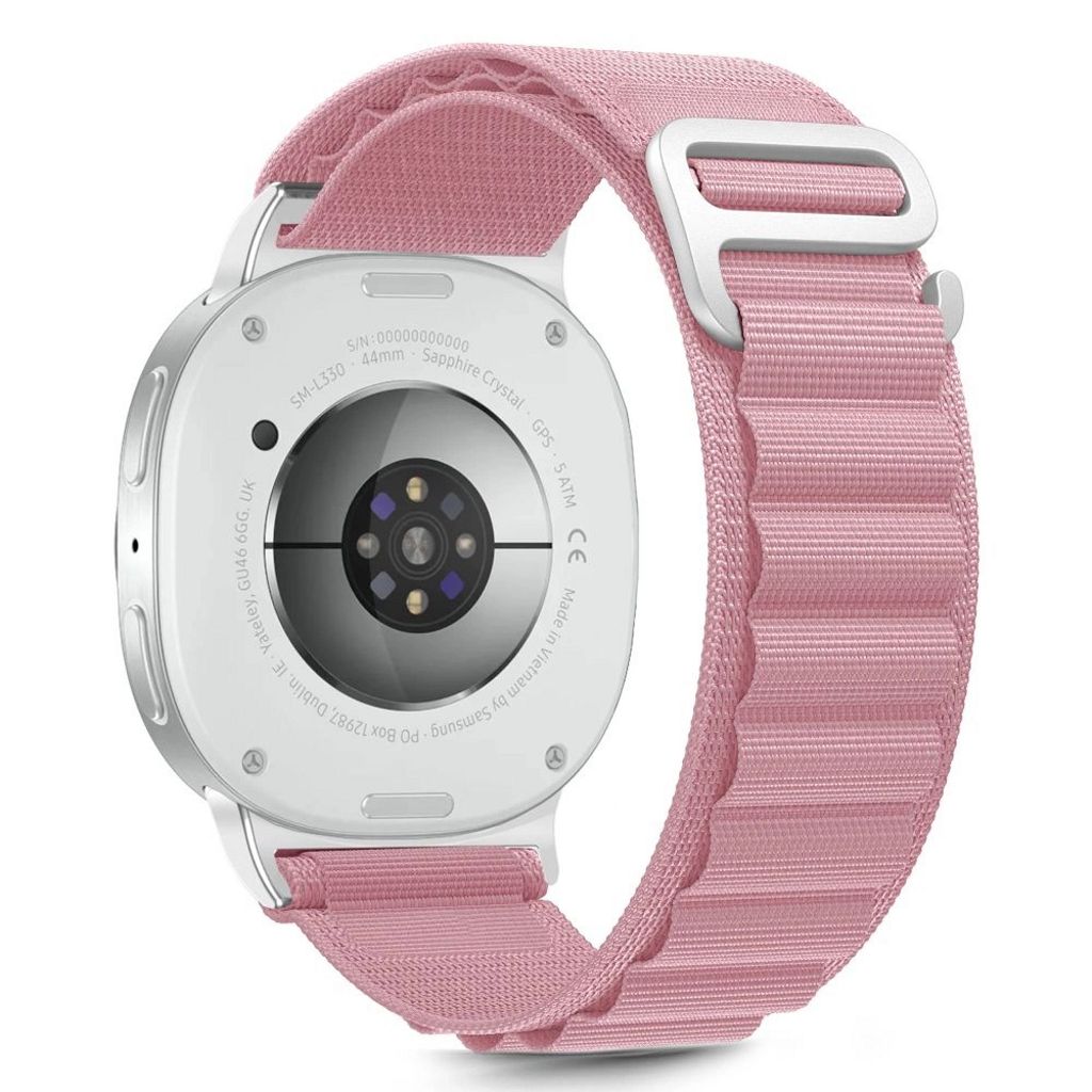 Tech-Protect Nylon Stripe Armband Samsung Galaxy Watch 8 / 8 Classic - Rosa