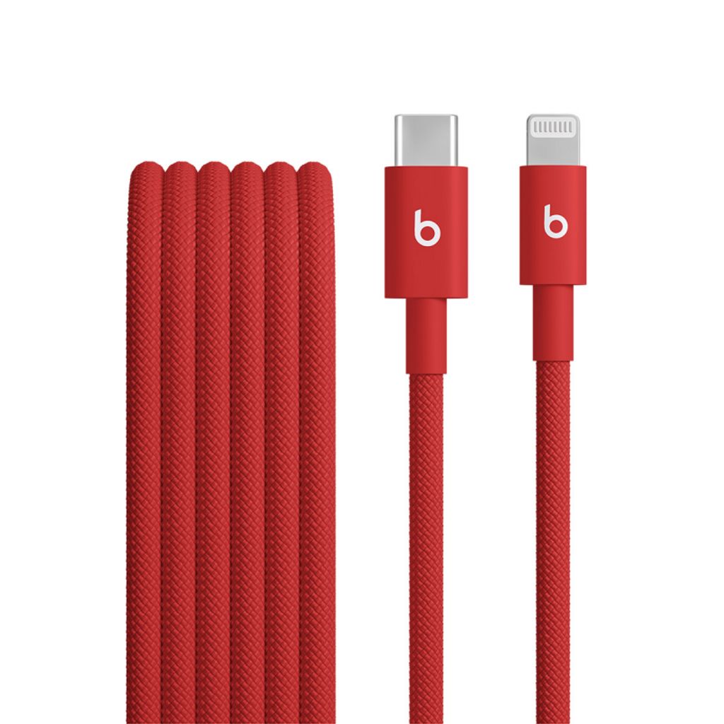 Apple Beats USB-C til Lightning ladekabel, 1.5 m – rød