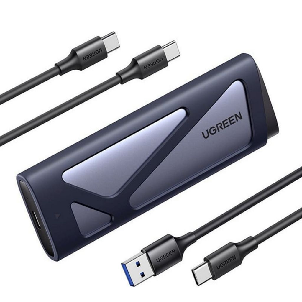 UGREEN SSD-kabinett for M.2 NVMe / NGFF – grå