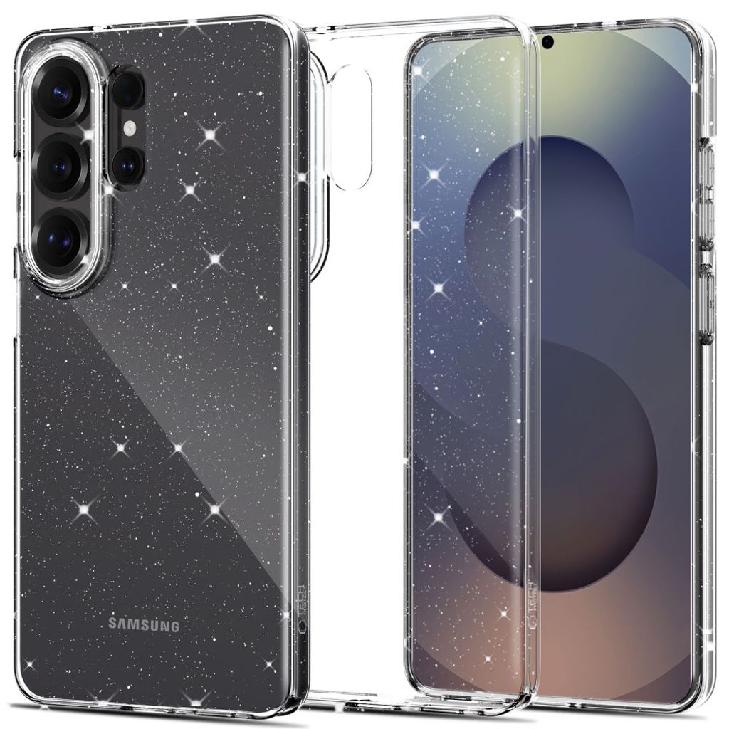 Tech-Protect FlexAir Cover til Samsung Galaxy S26 Ultra - Transparent/Glitter