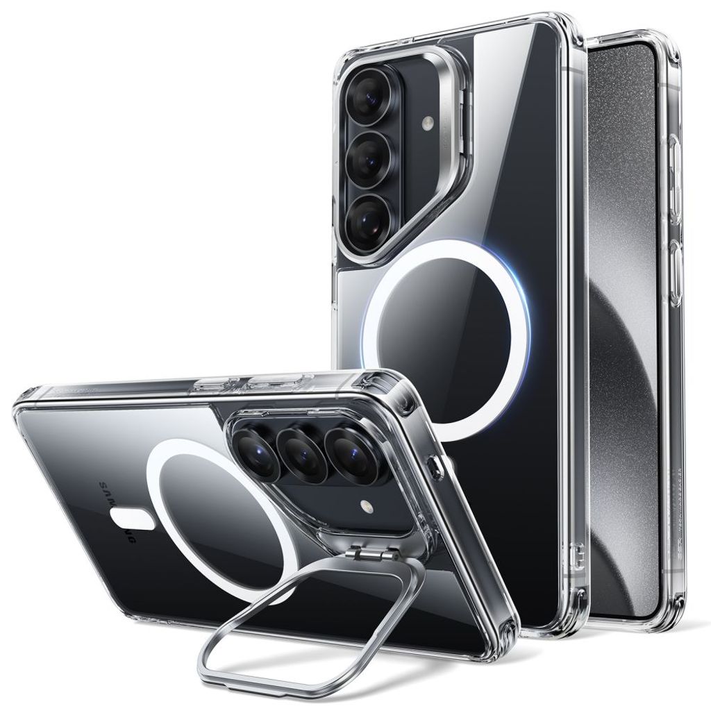 ESR Classic Hybrid Kickstand MagSafe Kuori Samsung Galaxy S26 Plus - Läpinäkyvä