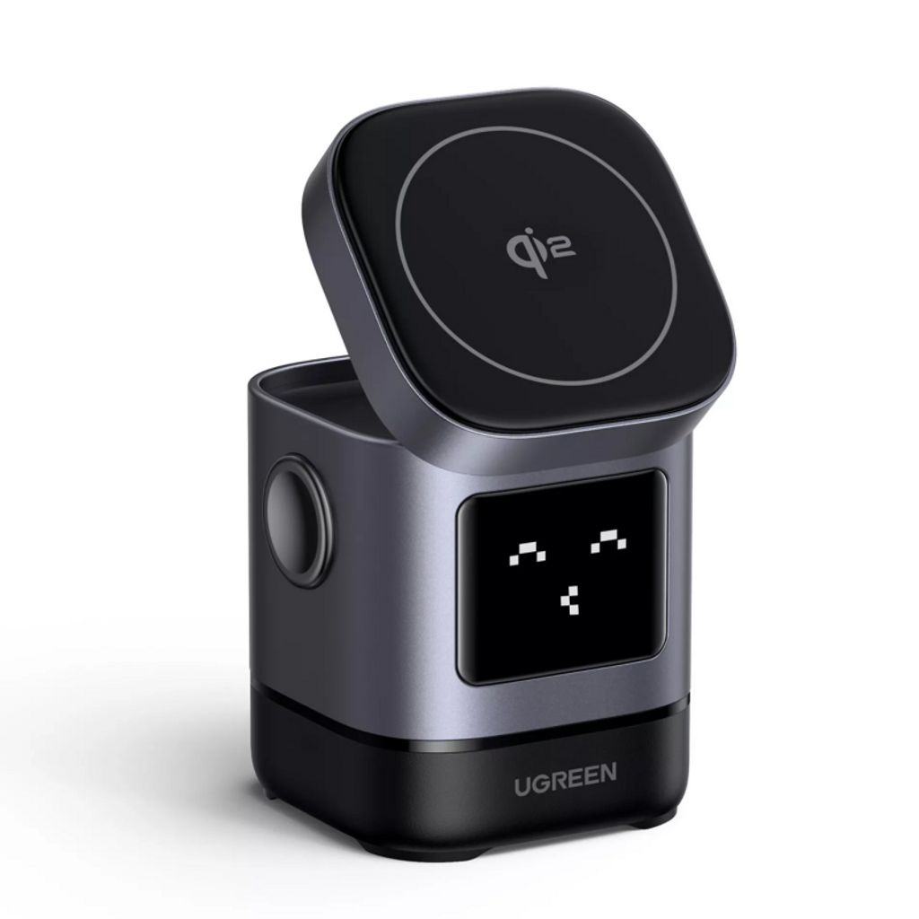 UGREEN W709 Uno 2-i-1 trådløs lader 15W – svart