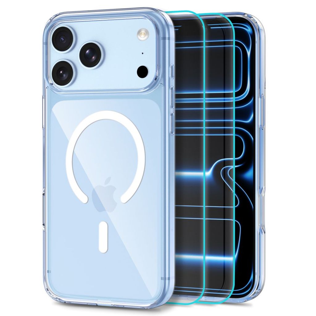 Tech-Protect iPhone 18 Pro Max/17 Pro Max MagSafe Kuori + 2 kpl Näytönsuoja - Läpinäkyvä