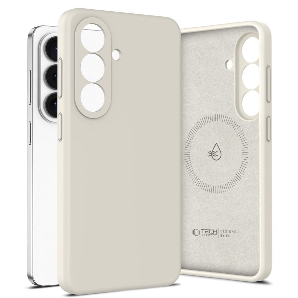 Tech-Protect Silicone MagSafe Cover til Samsung Galaxy S26 Plus - Beige
