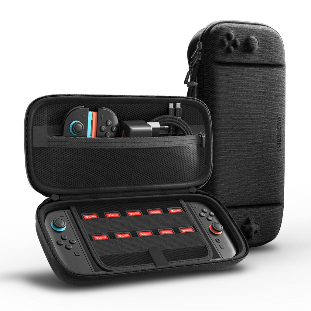 AmazingThing PlayShield EDC Beskyttelsesetui til Nintendo Switch 2 - Sort