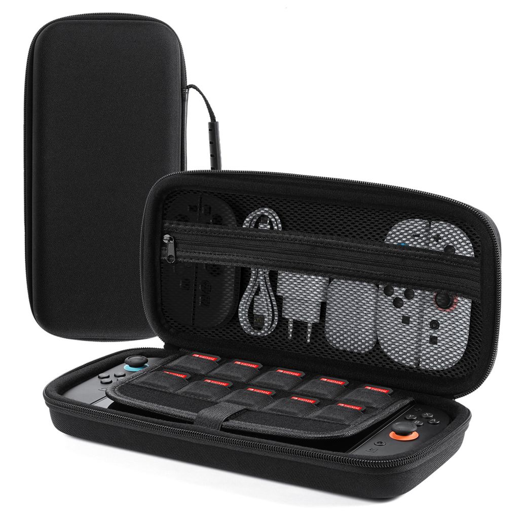 Dux Ducis Nintendo Switch 2-fodral med handtag och spelfack - svart