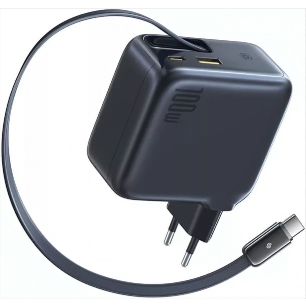 Baseus EnerCore CJ11 -seinälaturi 100 W USB-C-kaapelilla – musta