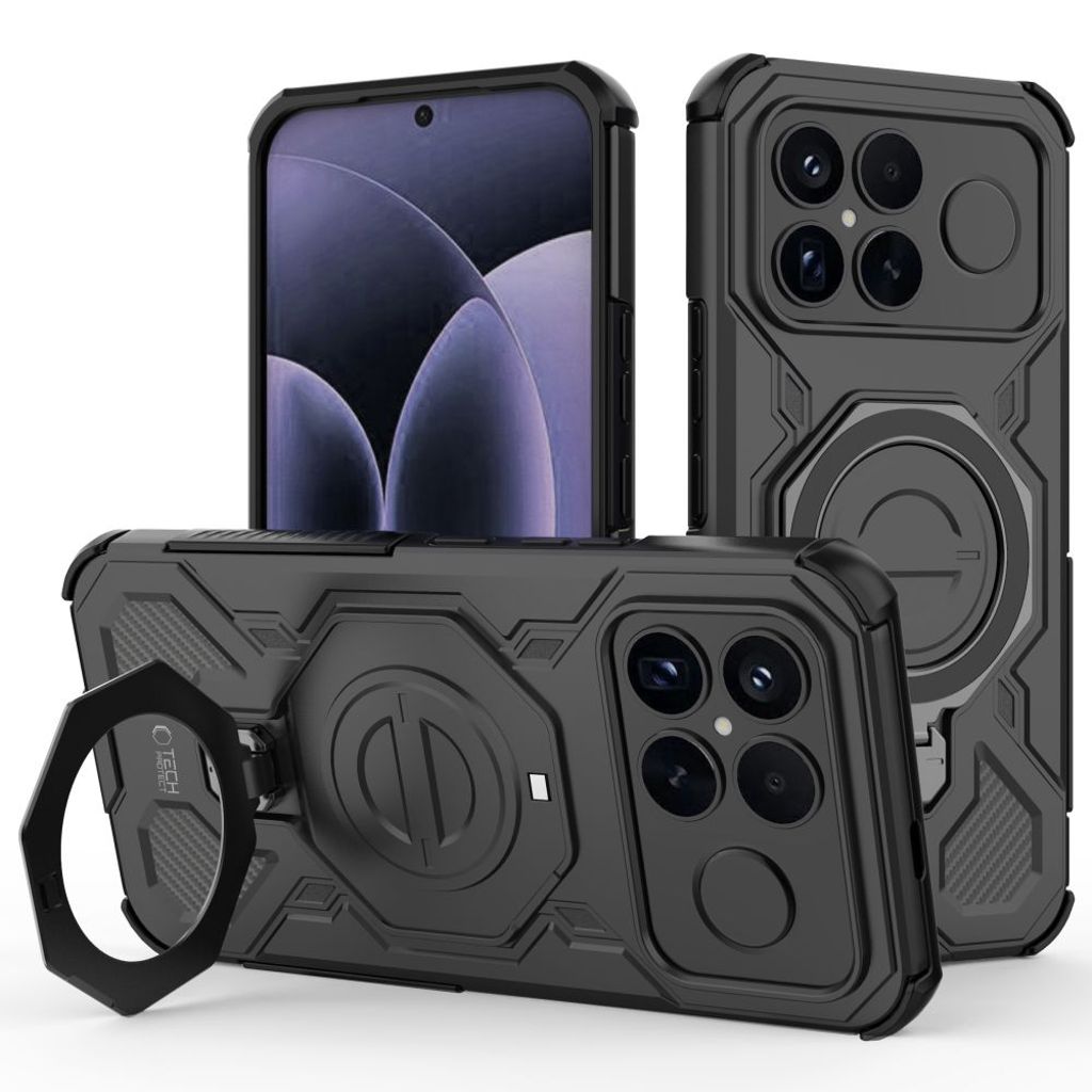 Tech-Protect TacticStand MagSafe Cover til Xiaomi Poco F8 Ultra - Sort