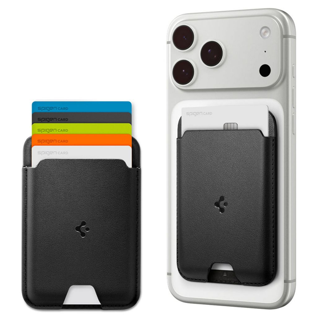 Spigen Valentinus MagFit Magnetisk Kortholder MagSafe – Sort
