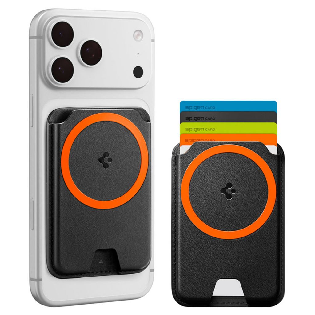 Spigen Valentinus MagFit+ Magnetisk Pung MagSafe – sort
