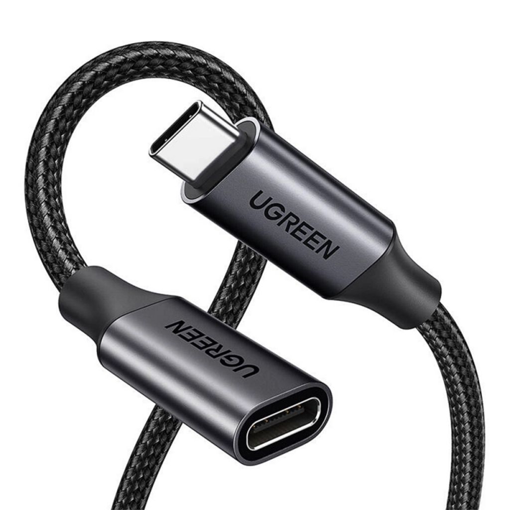 Ugreen US372 USB-C forlengelseskabel 1m – svart