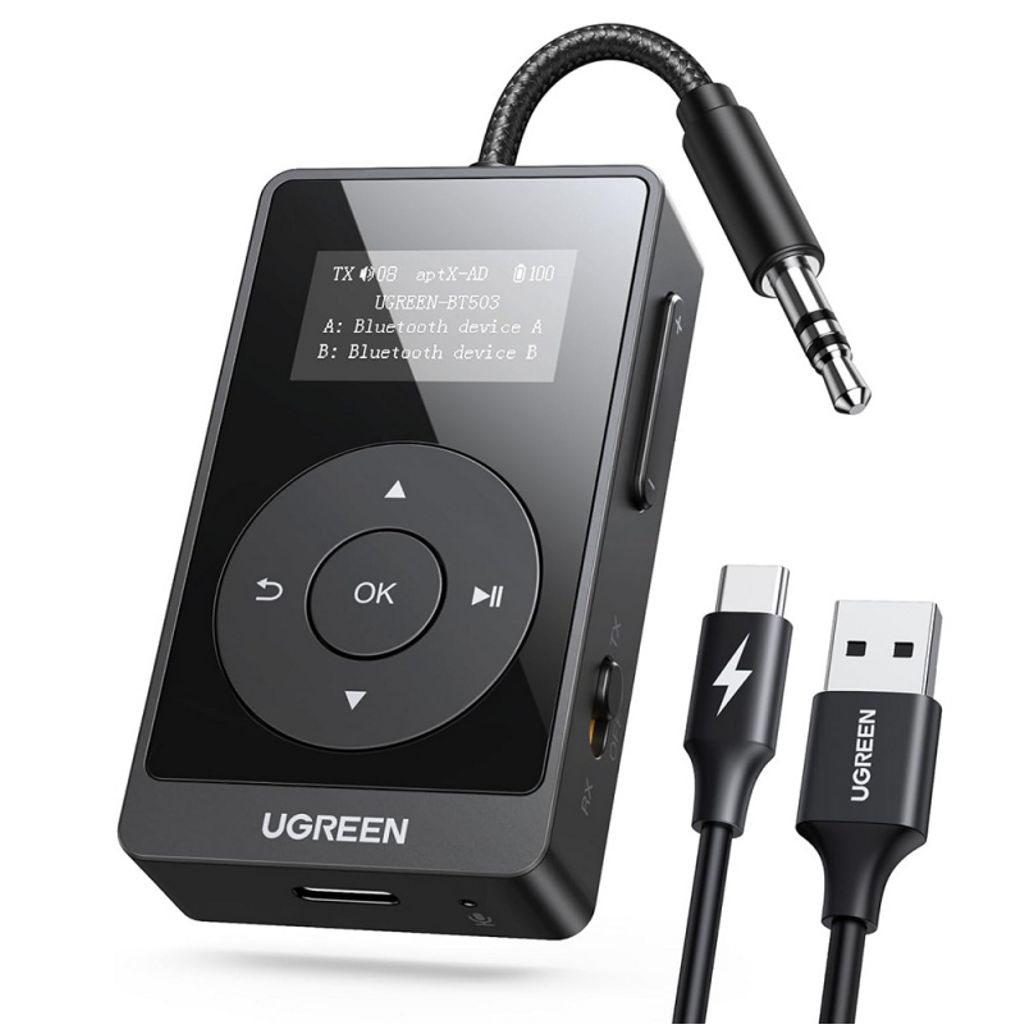 UGREEN Bluetooth-vastaanotin/lähetin BT503 – Musta