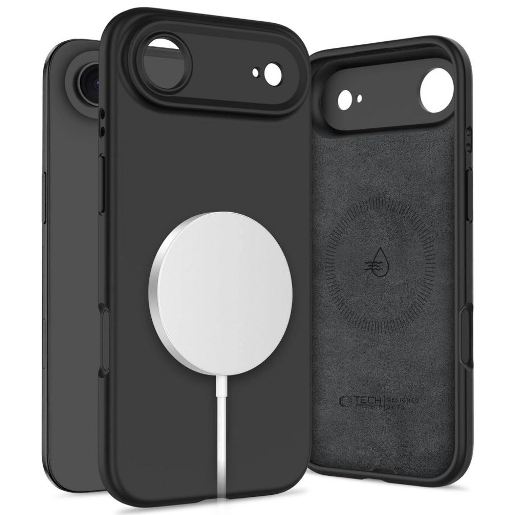 Tech-Protect Silicone MagSafe Case for iPhone Air - Black
