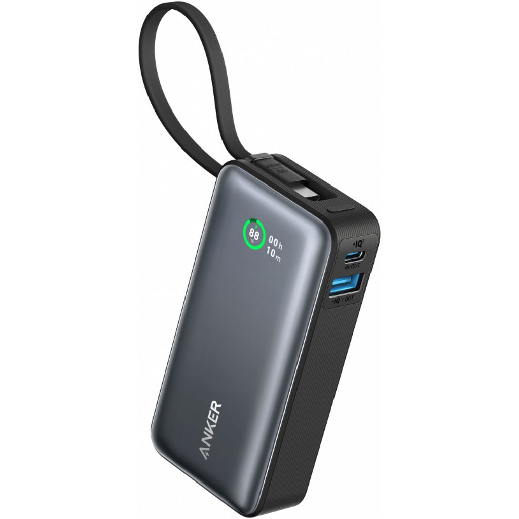 Anker Nano 10000 mAh Magnetisk Powerbank 30W - Sort