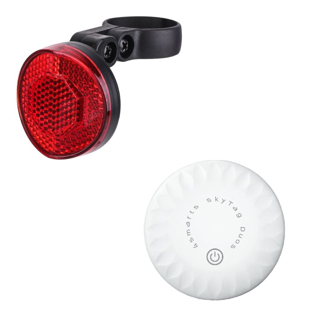 4Smarts SkyTag Duos Bluetooth-tracker med refleksholder bak for sykkel