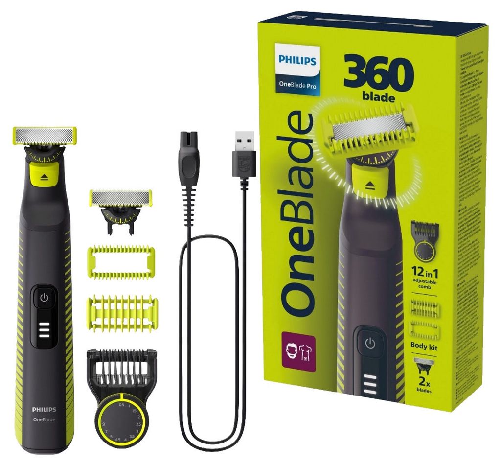Philips OneBlade Pro 360 Face & Body QP6507/23 – Sähköparranajokone