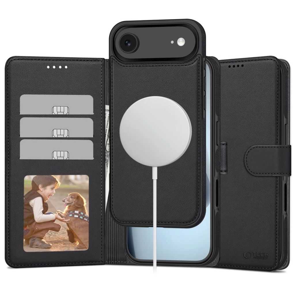 Tech-Protect MagSafe Wallet Cover for iPhone Air - Matte Black
