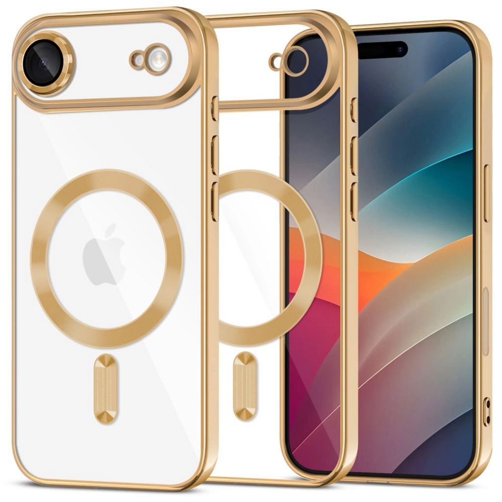 Tech-Protect MagFlex MagSafe Case for iPhone Air - Transparent Gold
