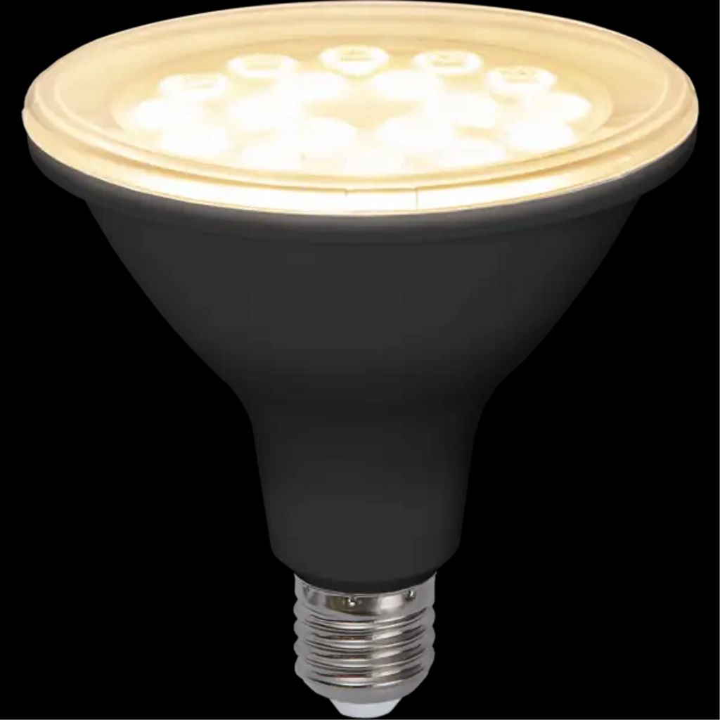 Star Trading LED-lampa E27 PAR38 Spotlight Outdoor 1500lm – Svart | Belysning - Ljuskällor - E27 | Batteritema