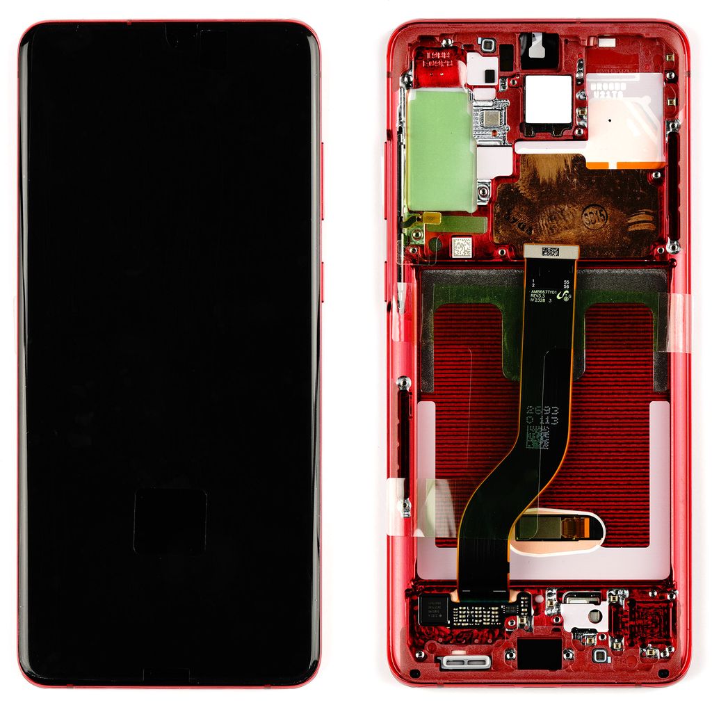 Samsung Galaxy S20 LCD Skærm Original - Aura Red