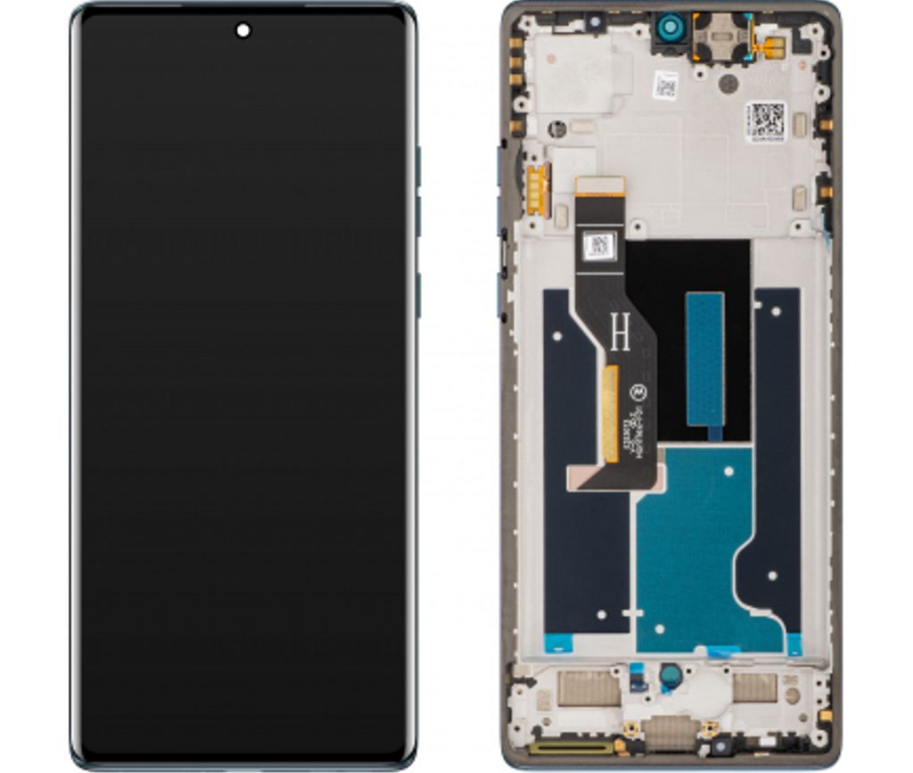 Motorola Edge 50 Fusion LCD Skärm GB Original - Marshmallow Blue
