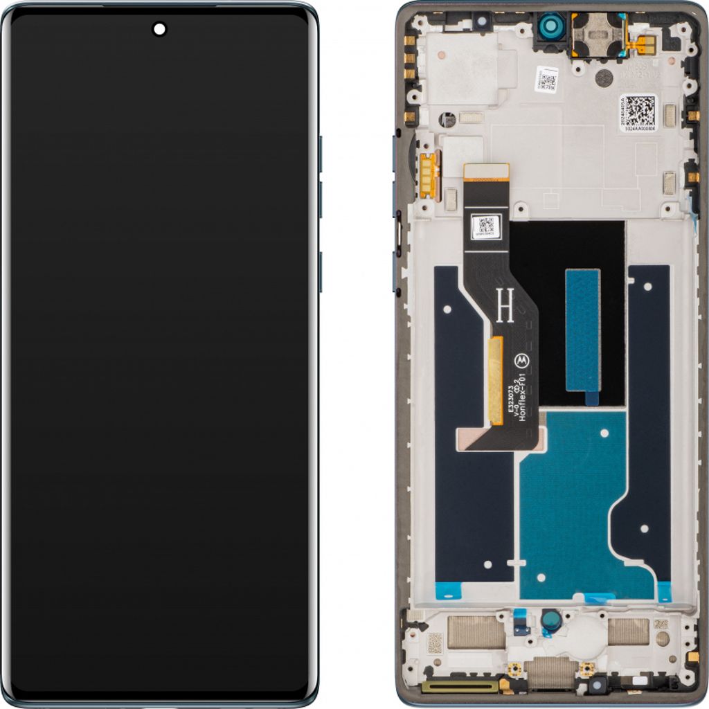 Motorola Edge 50 Fusion LCD Skärm Original - Marshmallow Blue