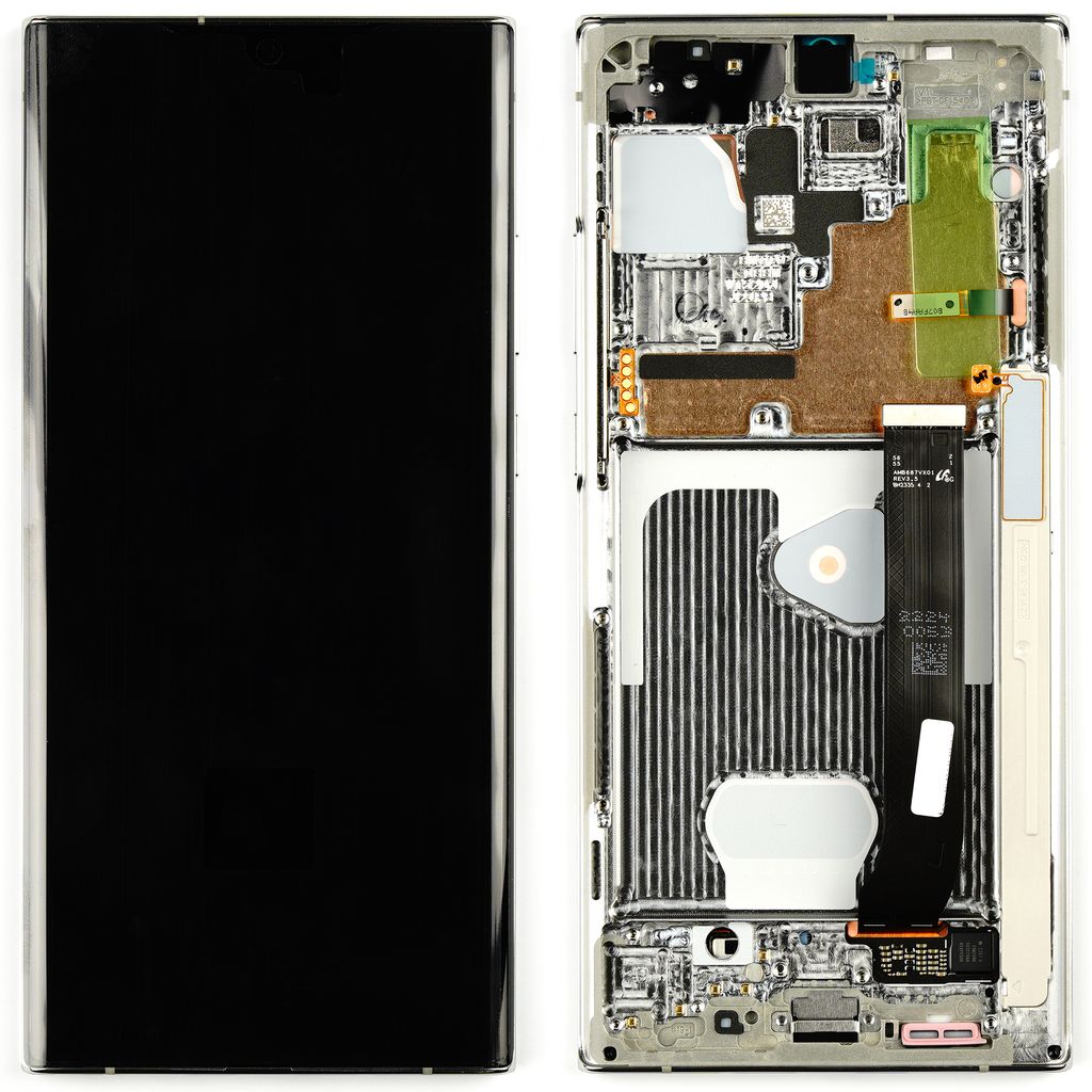 Samsung Galaxy Note 20 Ultra LCD-näyttö Alkuperäinen - Mystic White