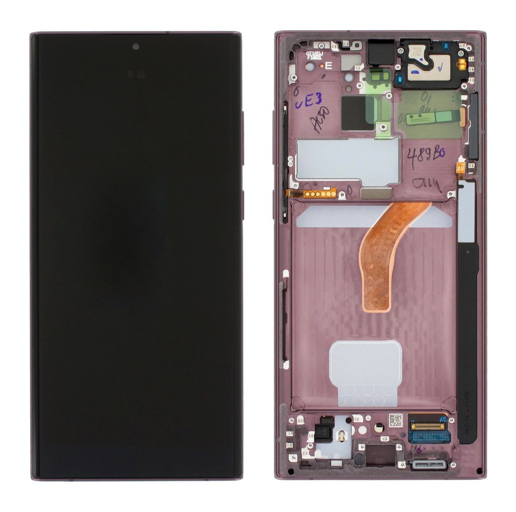 Samsung Galaxy S22 Ultra LCD Display Original - Burgundy