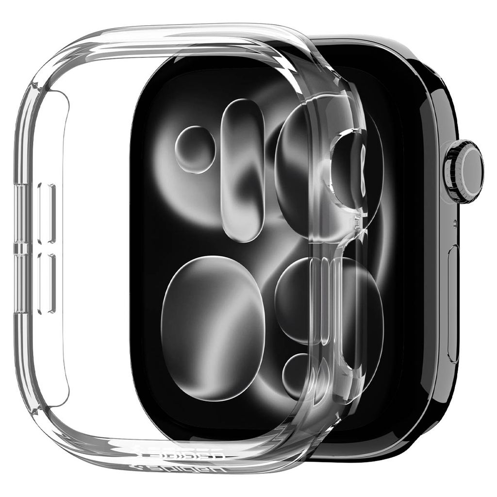 Spigen Apple Watch 12 (42mm) kuori Thin Fit - Läpinäkyvä
