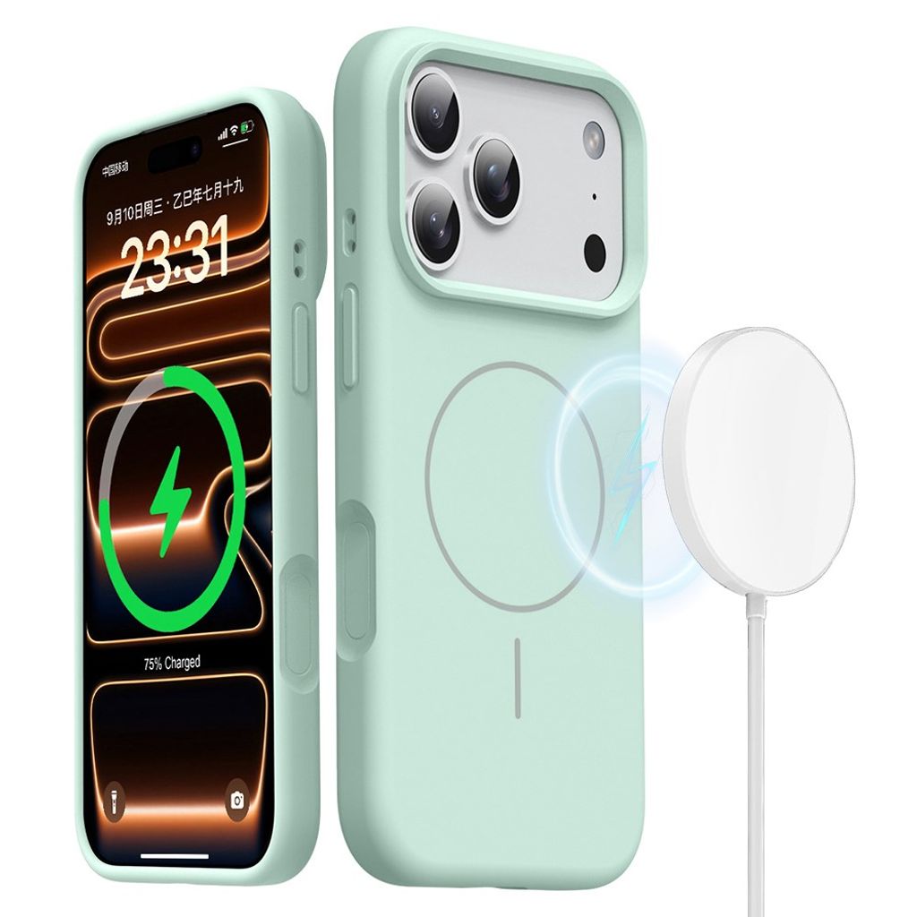 iPhone 18 Pro Max/17 Pro Max MagSafe Skal i silikon - Grön
