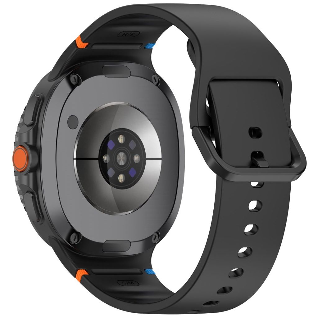 Kellonranneke Samsung Galaxy Watch8 Silikoni Koko L – Musta