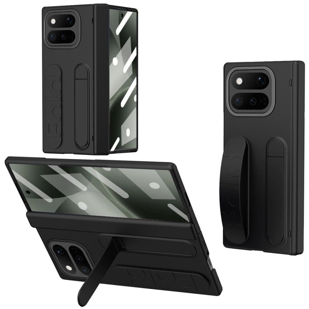 Google Pixel 11 Pro Fold Deksel med skjermbeskytter i herdet glass - Svart