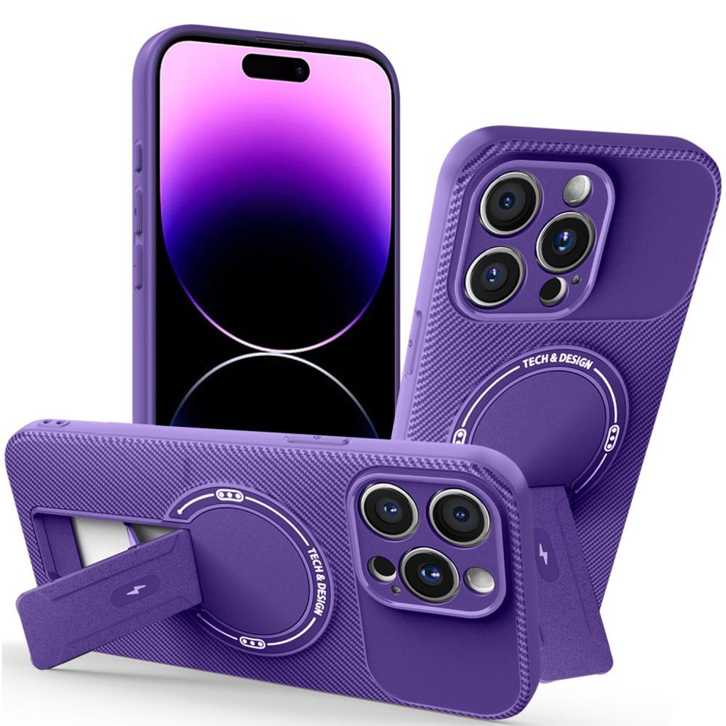 iPhone 14 Pro Max Case Stand - Purple