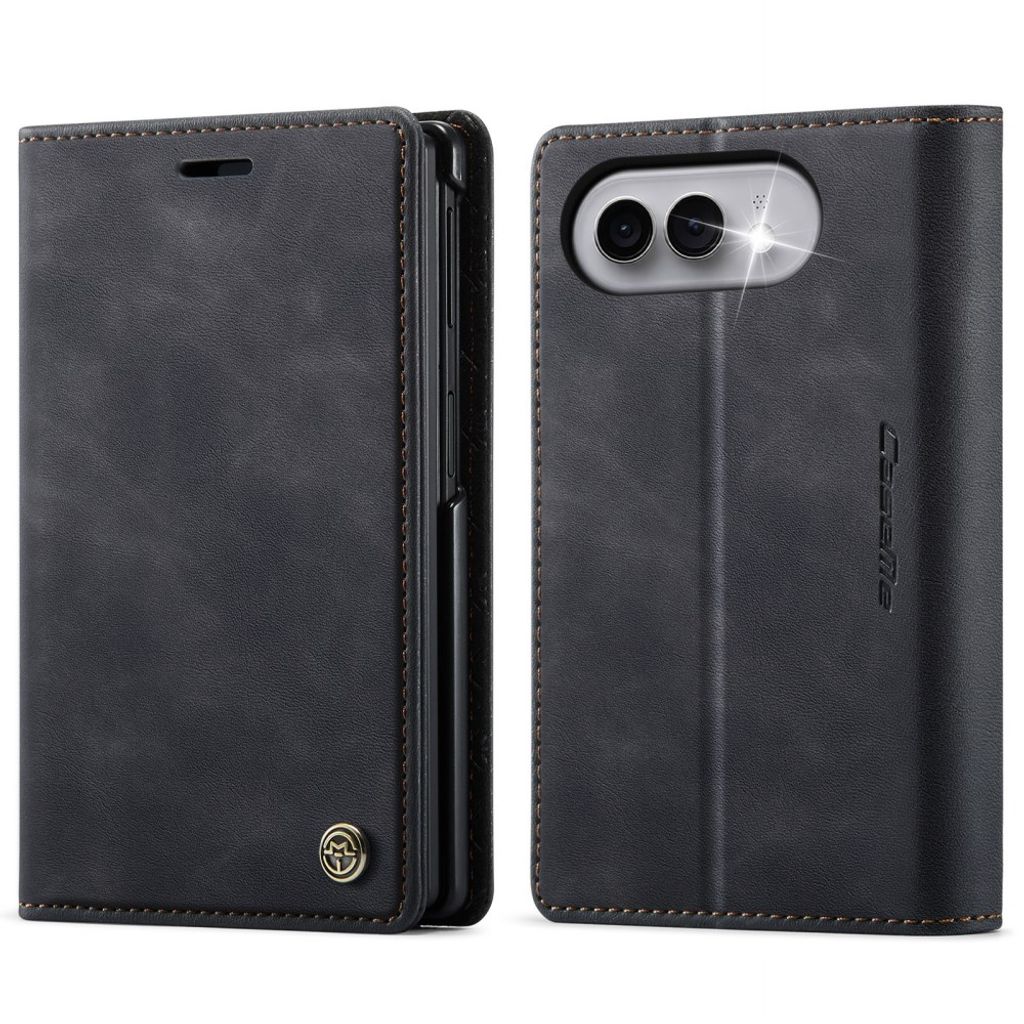CASEME iPhone Duo Lompakkokotelo RFID-suojauksella - Musta