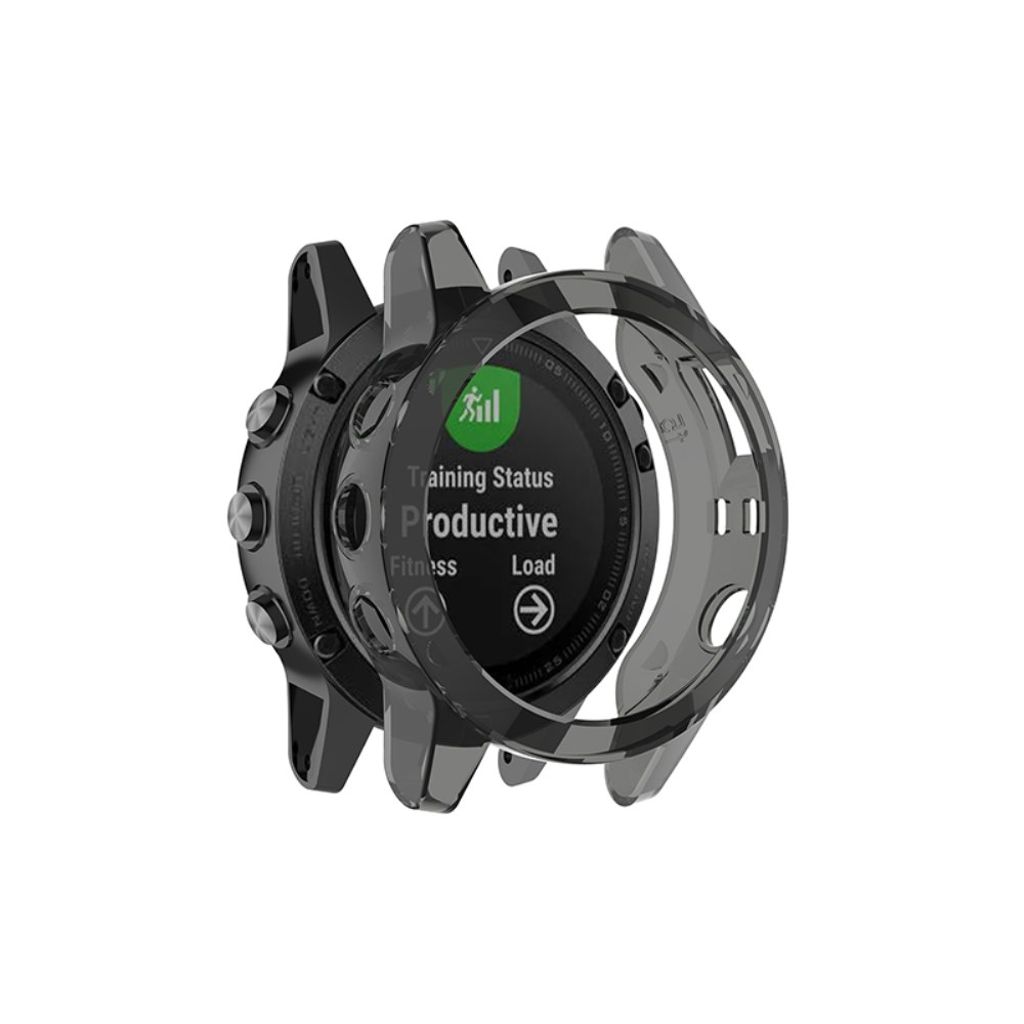 Garmin Fenix 5/5 Plus Case in TPU - Transparent Black
