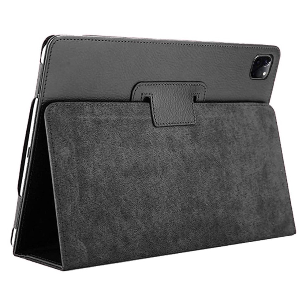 iPad Pro 12.9" 2018/2020 case with lychee texture - Black
