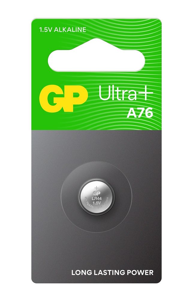 GP Ultra Plus Alkaline knappcell LR44/A76 1-pack | Batterier - Knappcellsbatterier | Batteritema