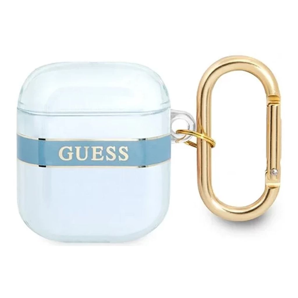 Guess Strap Etui till AirPods 1/2 - Blå