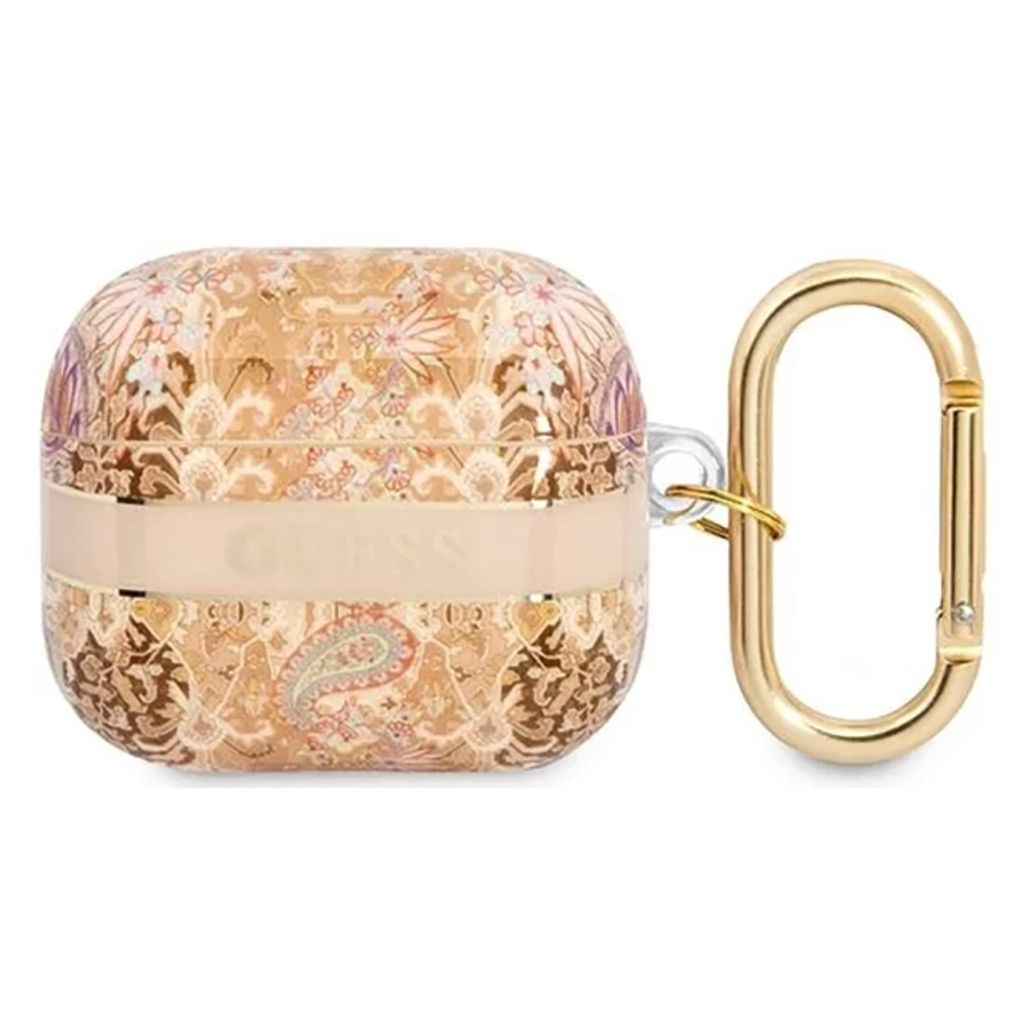 Guess Paisley Strap Fodral till Airpods 3 - Guld
