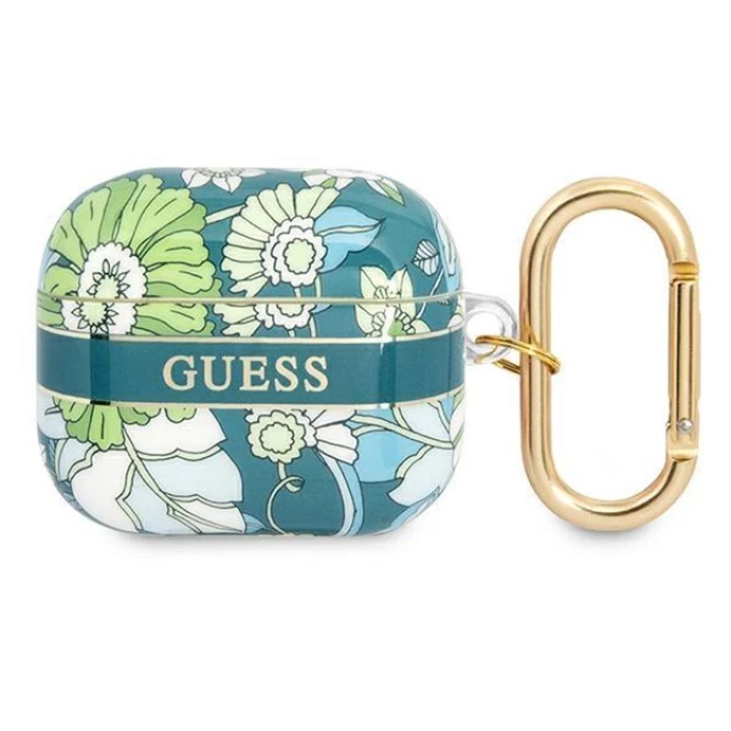 Guess Flower Strap Fodral till Airpods 3 - Grön