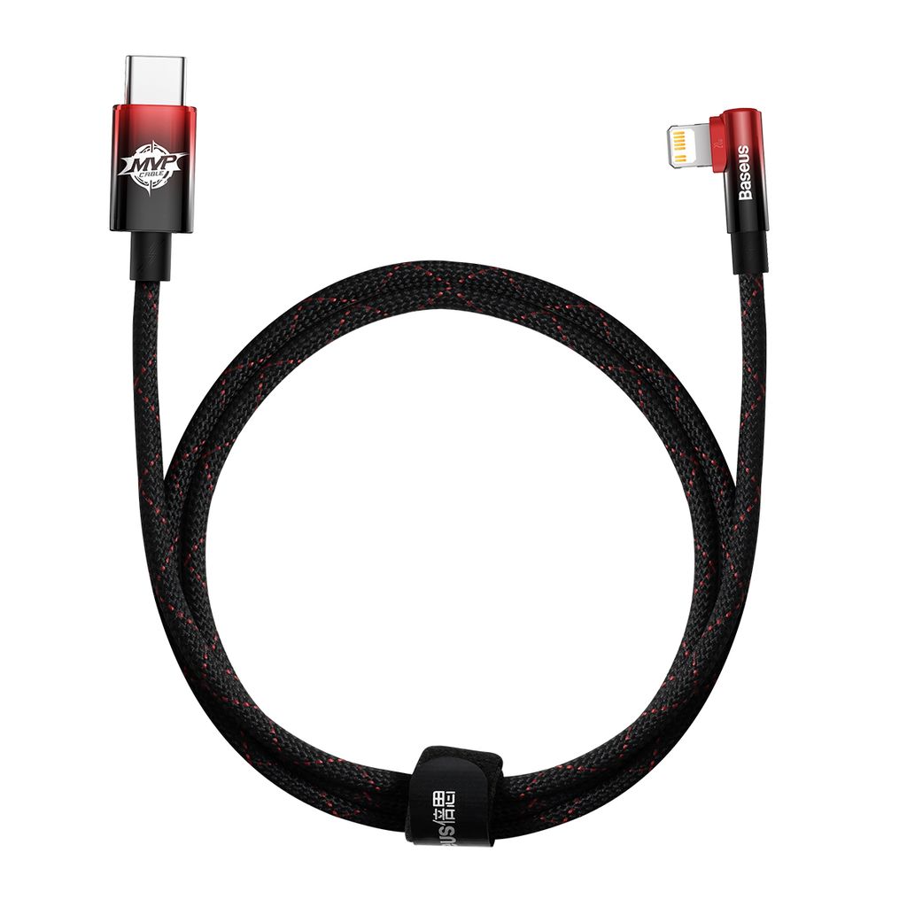 Baseus CAVP000220 Lightning til USB-C PD kabel 20W 1m – rød