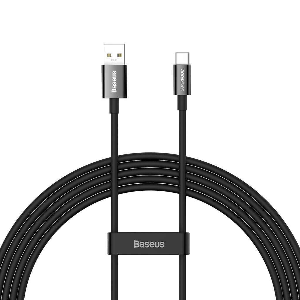 Baseus Superior Series SUPERVOOC USB-A til USB-C kabel 65W 2m sort