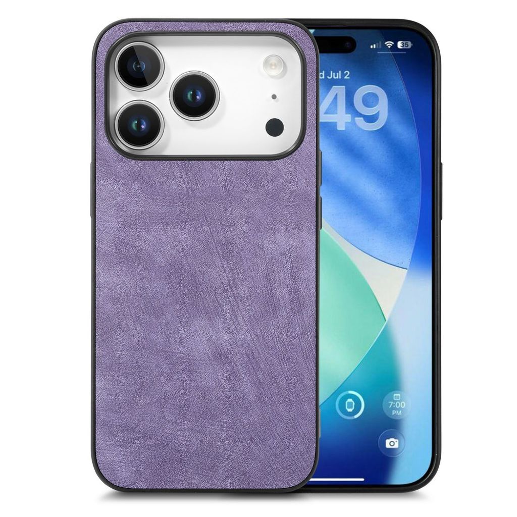iPhone 18 Pro/17 Pro Kuori PU-nahkaa - Violetti